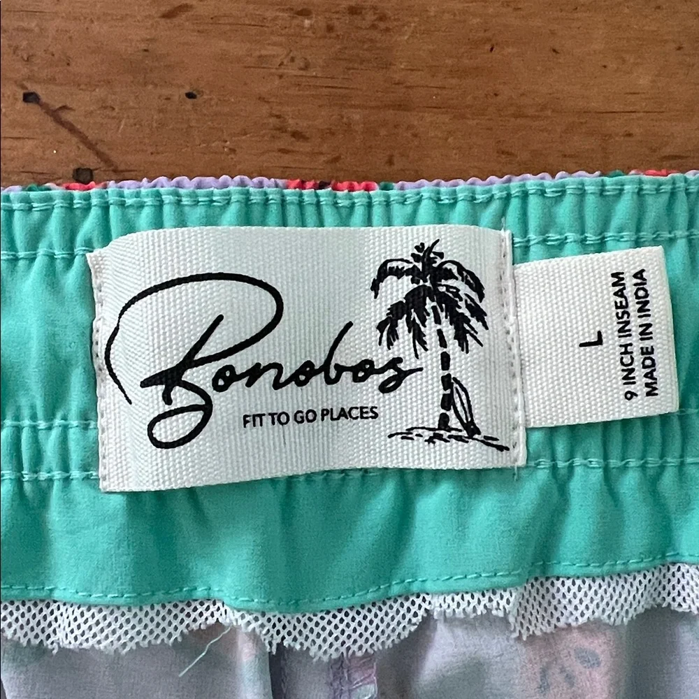Bonobos 9inch inseam watermelon print size L swim shorts - Picture 4 of 13